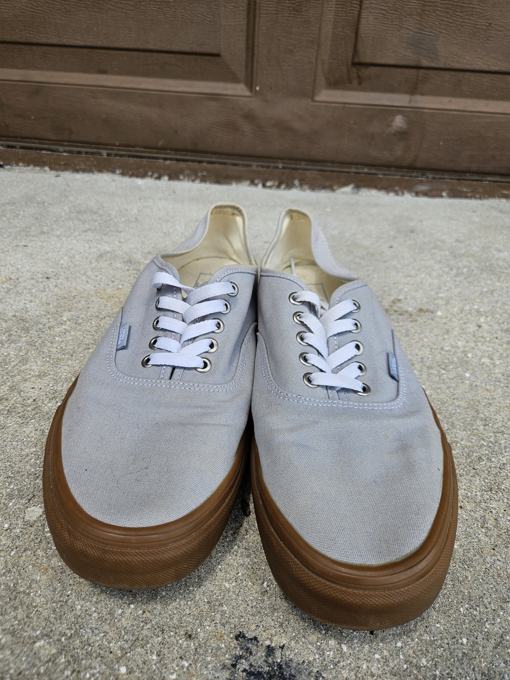 Vans Authentic Mens 13 Beige Athletic Skateboard Canvas 751505 Shoes Sneakers - Picture 3 of 6